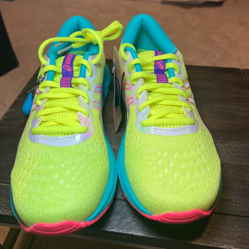 ASICS Womens Gel-Excite 7 Safety Yellow/White Running Shoes SIZE US 8